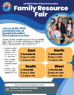 Resource Fair Flyer - English